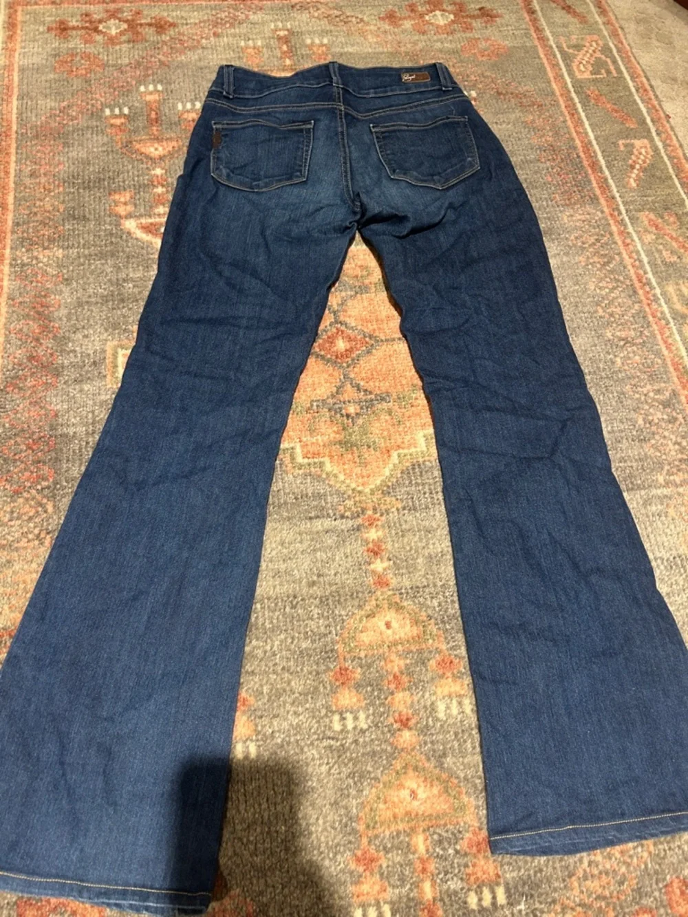 PAIGE Dark Blue Flare Jeans Low Rise - early 2000s - Picture 5 of 5